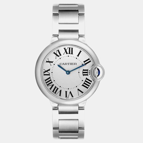 Ballon Bleu Guilloche Dial Steel Men's Watch 36.0 mm - Cartier - Modalova