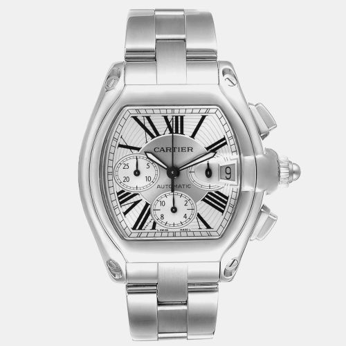 Roadster XL Chronograph Steel Mens Watch W62019X6 - Cartier - Modalova