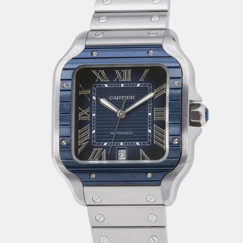 Stainless Steel Santos de Automatic Men's Wristwatch 40 mm - Cartier - Modalova