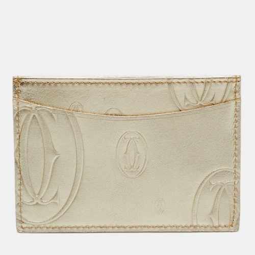 Leather Happy Birthday Card Holder - Cartier - Modalova