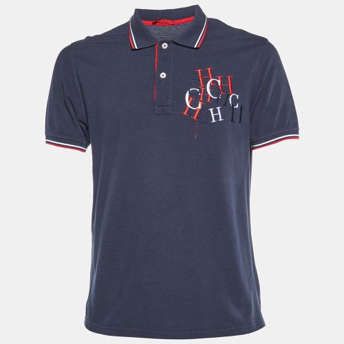 Logo Embroidered Cotton Polo T-Shirt L - CH Carolina Herrera - Modalova