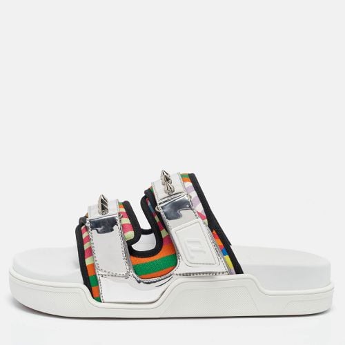 Multicolor Canvas and Leather Daddy Pool Sandals Size 44 - Christian Louboutin - Modalova