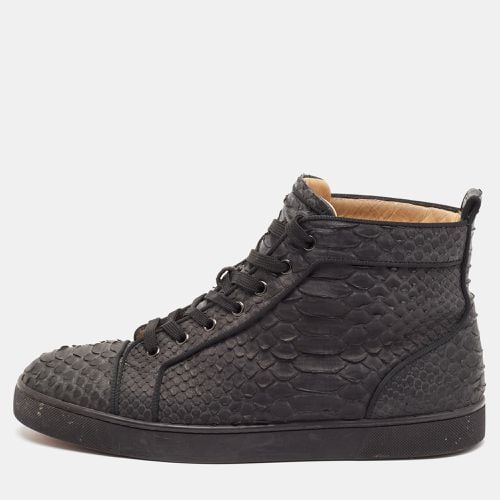 Python Leather Louis Orlato High Top Sneakers Size 44 - Christian Louboutin - Modalova