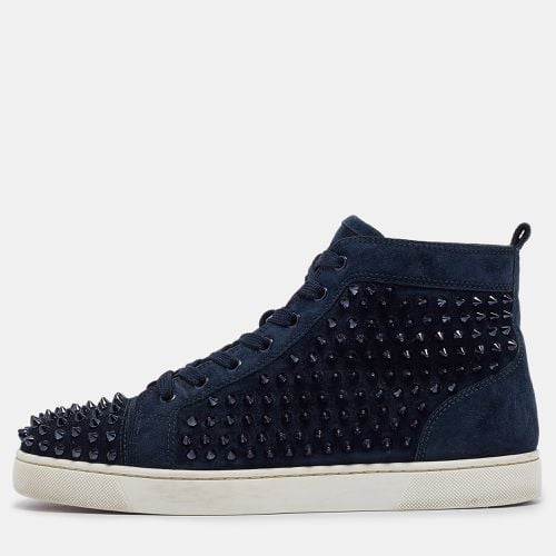 Dark Suede Louis Spikes Sneakers Size 42.5 - Christian Louboutin - Modalova