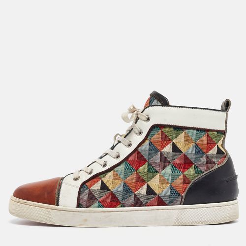 Printed Canvas and Leather Louis Orlato Sneakers Size 45.5 - Christian Louboutin - Modalova