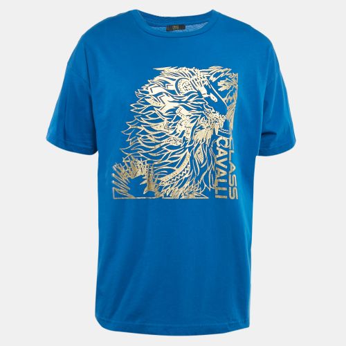 Lion Print Jersey T-Shirt XL - Class by Roberto Cavalli - Modalova