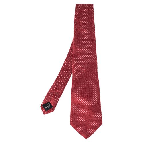 Dot Patterned Jacquard Silk Tie - Dunhill - Modalova