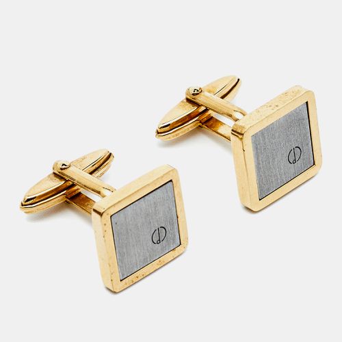 Silver Tone Square Toggle Cufflinks - Dunhill - Modalova