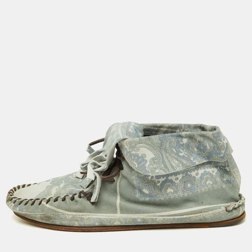 Floral Printed Suede High Top Moccasins Size 44 - D&G - Modalova