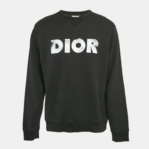 Logo Print Cotton Knit Sweatshirt XL - Dior Homme - Modalova