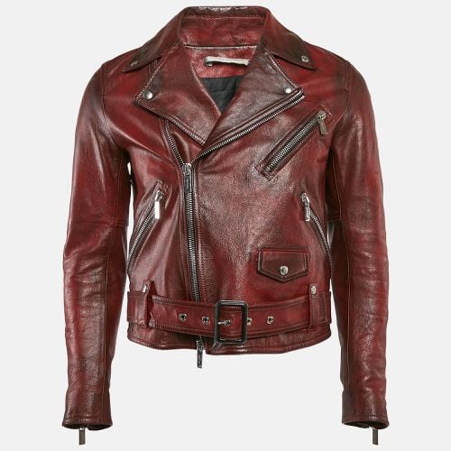 Leather Zip-Up Jacket S - Dior Homme - Modalova