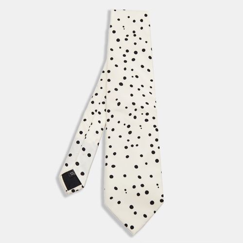 Dot Printed Silk Satin Tie - Dolce & Gabbana - Modalova