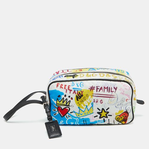 Graffiti Printed Nylon Pouch - Dolce & Gabbana - Modalova