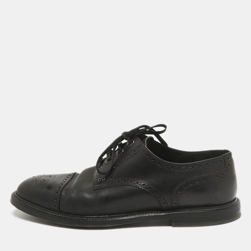 Brogue Leather Lace Up Derby Size 46 - Dolce & Gabbana - Modalova