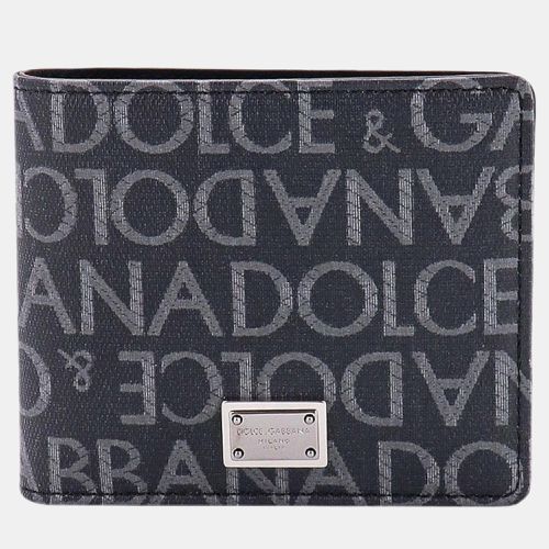 Dolce & Gabbana Black Canvas Wallet - Dolce & Gabbana - Modalova