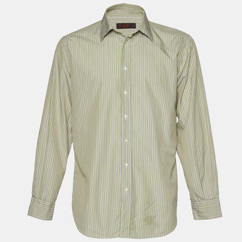 Striped Cotton Button Front Shirt L - Etro - Modalova