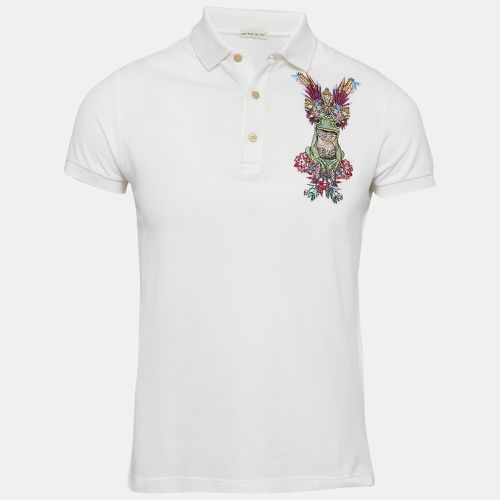 Embroidered Cotton Polo T-Shirt S - Etro - Modalova