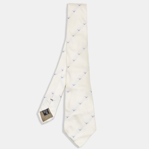 Logo Jacquard Silk Traditional Tie - Emporio Armani - Modalova