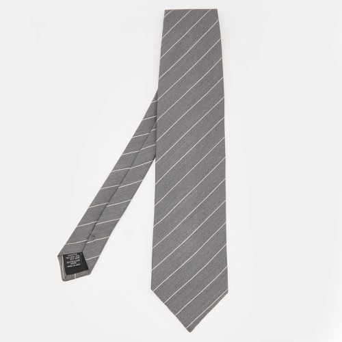 Striped Silk Tie - Emporio Armani - Modalova