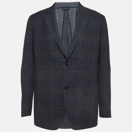 Grey Plaid Wool Blend Blazer XL - Ermenegildo Zegna - Modalova