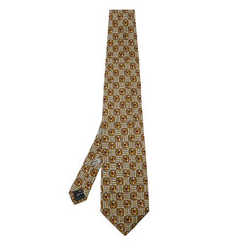 Floral Printed Silk Jacquard Tie - Ermenegildo Zegna - Modalova