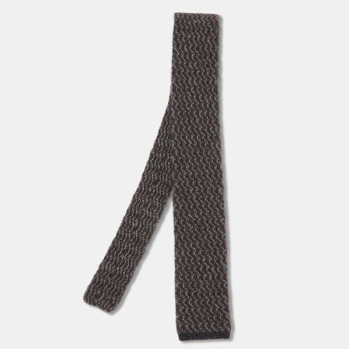 Couture Bicolor Chevron Cashmere Knit Tie - Ermenegildo Zegna - Modalova