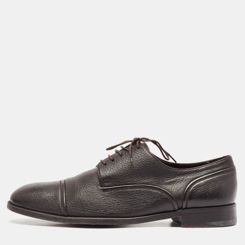 Dark Leather Lace Up Derby Size 41.5 - Ermenegildo Zegna - Modalova