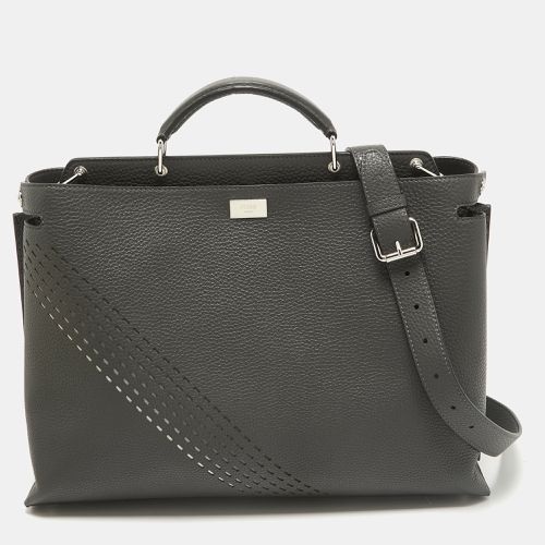 Leather Large Peekaboo Iconic Essential Briefcase - Fendi - Modalova