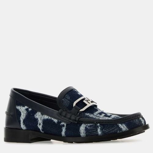 Embroidered Denim Loafers UK 7 EU 41 - Fendi - Modalova