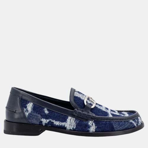 Multicolor Denim and Leather O' Lock Loafers EU 38 - Fendi - Modalova