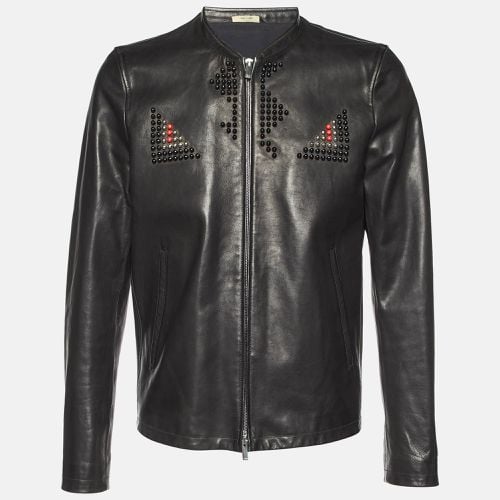 Leather Studded Biker Jacket L - Fendi - Modalova