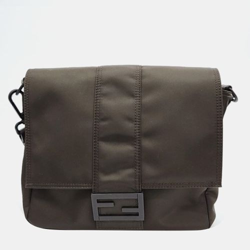 Canvas Baguette Medium Messenger Bag - Fendi - Modalova