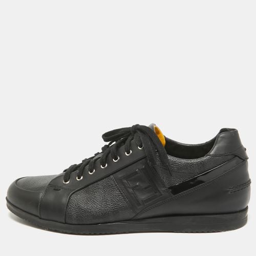 Zucca Canvas and Leather Low Top Sneakers Size 43 - Fendi - Modalova