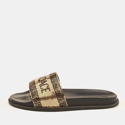 Metal and Leather Flat Slides Size 44 - Fendi x Versace - Modalova