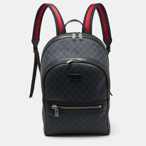 GG Supreme Canvas and Leather Backpack - Gucci - Modalova