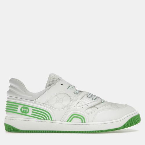 White/Demetra Leather Basket Low Top Sneaker EU 42 - Gucci - Modalova