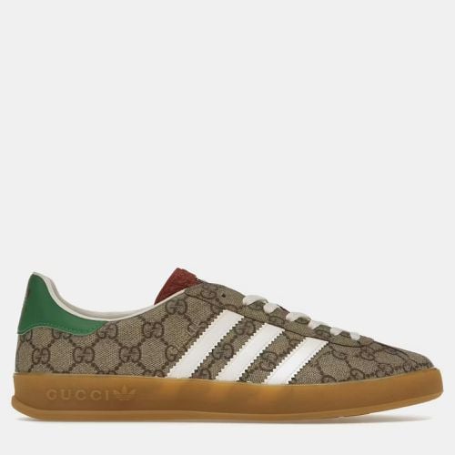 X Adidas Beige GG Monogram Gazelle Low Top Sneaker EU 42 - Gucci - Modalova