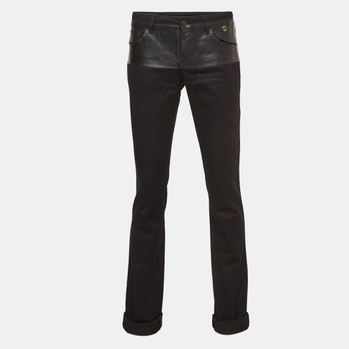 Cotton Leather Trim Pants XS - Gucci - Modalova