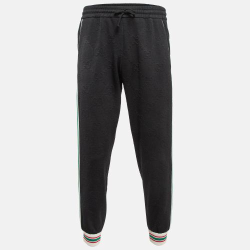 Navy Blue GG Jacquard Knit Side Tape Trackpants S - Gucci - Modalova