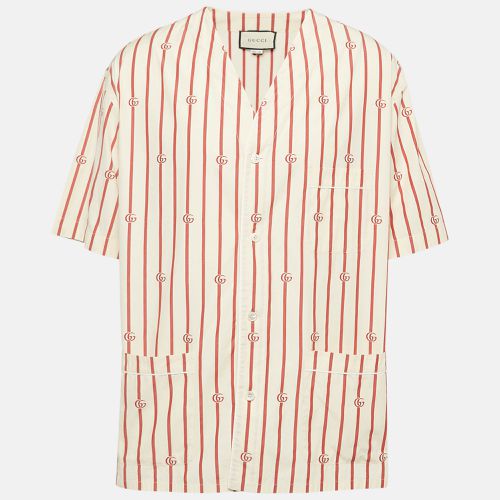 GG Striped Cotton Bowling Shirt XXL - Gucci - Modalova