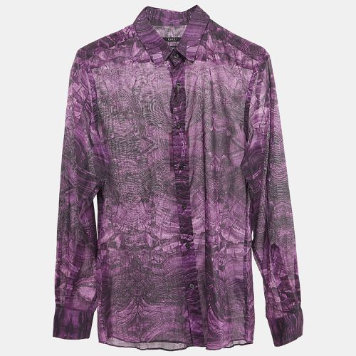 Abstract Print Cotton Fitted Shirt M - Gucci - Modalova