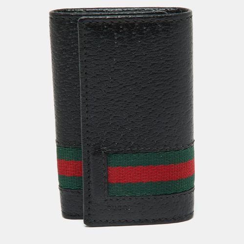 Leather Web 6 Key Case Holder - Gucci - Modalova