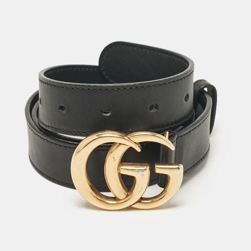 Leather GG Marmont Buckle Belt 90CM - Gucci - Modalova