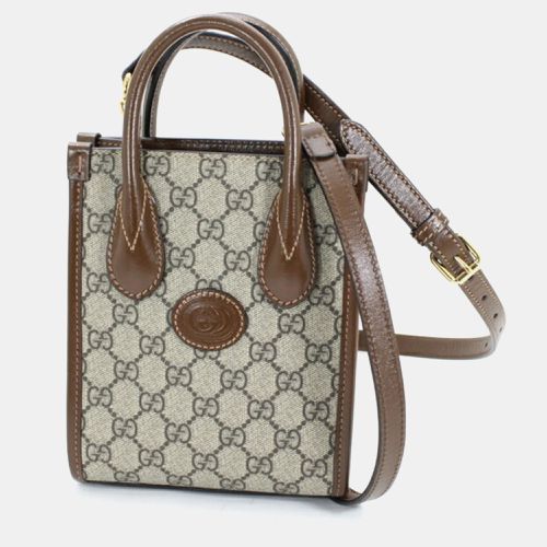 Supreme Canvas GG Interlocking Shoulder Bag - Gucci - Modalova