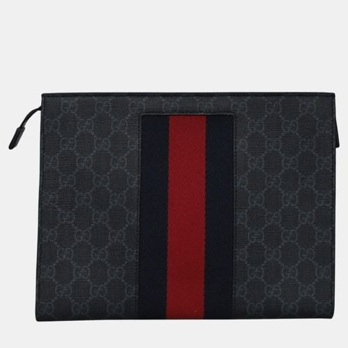 Coated Canvas GG Supreme Monogram Seller Clutch - Gucci - Modalova