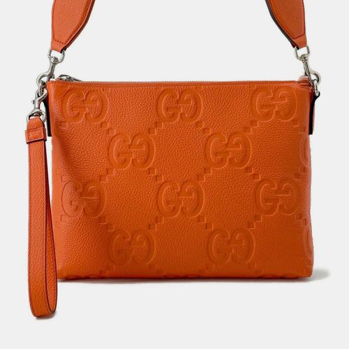 Leather jumbo GG messenger bag - Gucci - Modalova