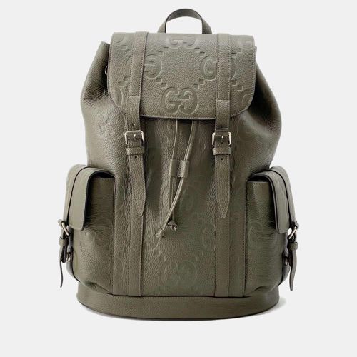 Leather Jumbo GG Embossed Backpack - Gucci - Modalova