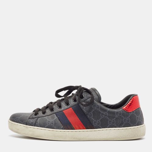 GG Canvas and Python Embossed Ace Web Sneakers Size 41 - Gucci - Modalova