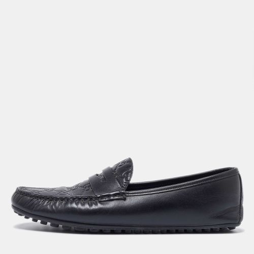 Ssima Leather Penny Slip On Loafers Size 42 - Gucci - Modalova