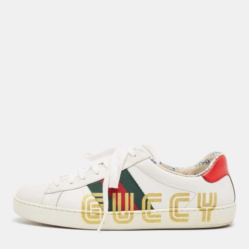 Leather Guccy Ace Sneakers Size 40 - Gucci - Modalova